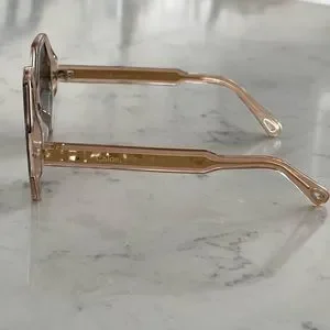 Chloe | Accessories | Chloe Hexagon Nude Sunglasses | Poshmark display picture 2